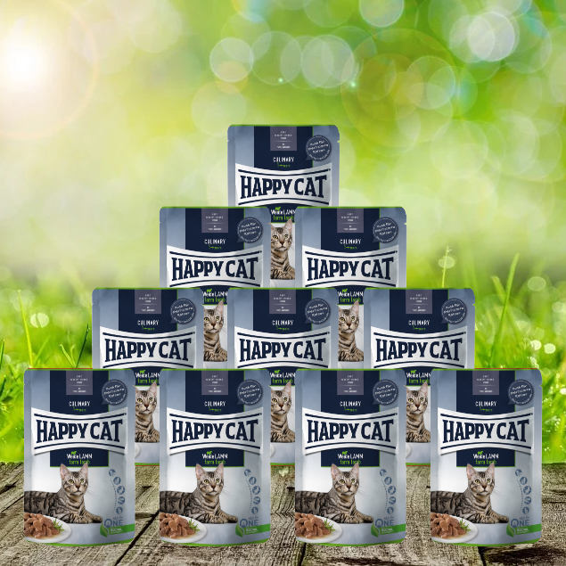 Happy-Cat-Pouches-WeideLamm Happy Cat Meat in Sauce Pouches Culinary Weide Lamm 24 x 85 g