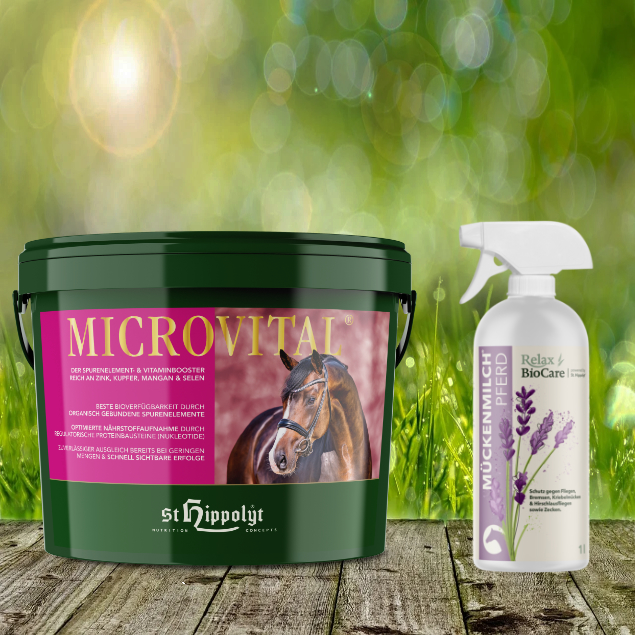 St. Hippolyt Micro Vital 10 kg + Relax Biocare Mückenmilch 500 ml St. Hippolyt Micro Vital 10 kg + Relax Biocare Mückenmilch 500 ml