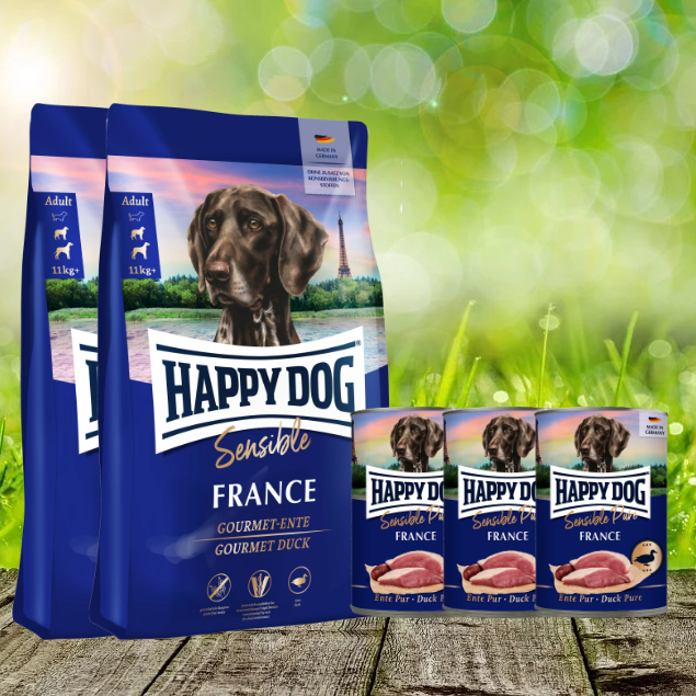 HD-2-x-France-plus-FranceaEnH6zPttzNKt Happy Dog Supreme France 2 x 11 kg + Happy Dog Sensible Pure France 3 x 400 g