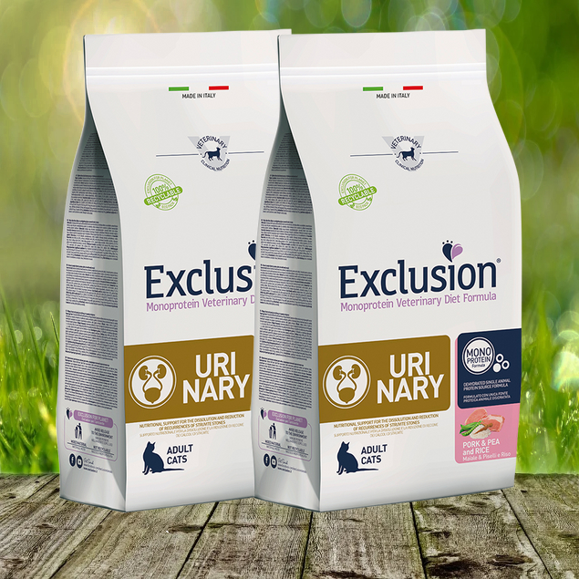 Exclusion Urinary Cat Schwein, Erbse & Reis 2 x 1,5 kg