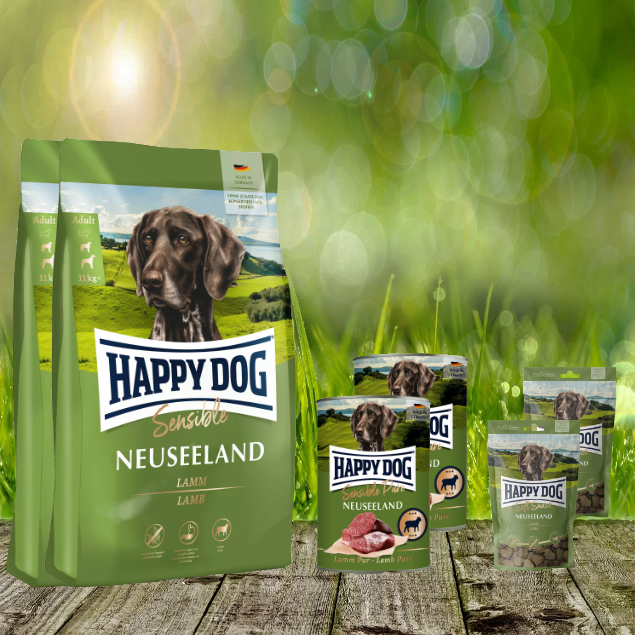 2-x-Neuseeland-Bundle-Futter-Leckerli-Dose-purxJNEiVO8BSvNYYJ5zkviXsUk43 2 x 12,5 kg Happy Dog Sensible Neuseeland + Zugabe