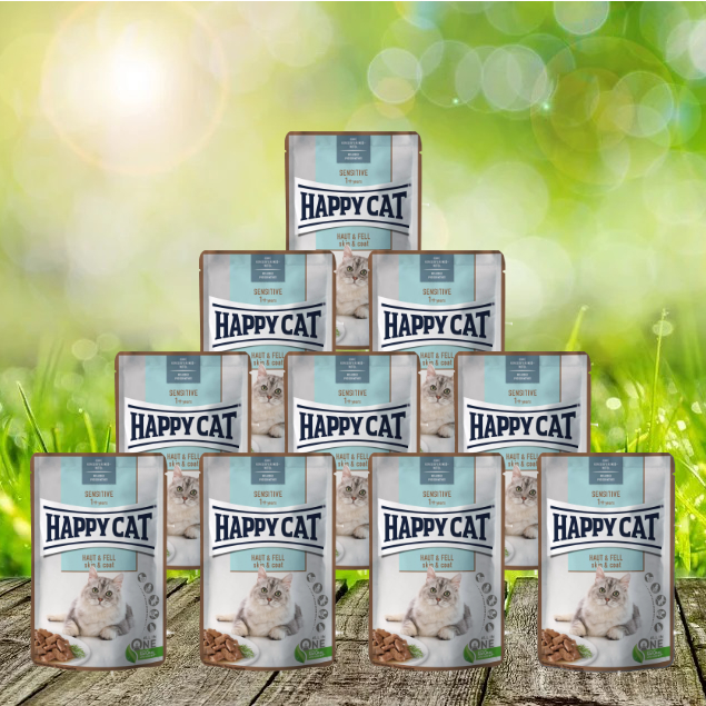 Pouches-Sensitive-Haut-und-Fell Happy Cat Meat in Sauce Pouches Sensitive Haut & Fell 20 x 85 g