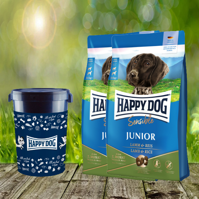 2-x-Junior-Sensibel-Lamm-und-Reis-2022-Futtertonne-43-Liter7BJIlj18pzfPq Happy Dog Sensible Junior Lamm & Reis 2 x 10 kg + Happy Dog Futtertonne 43 Liter *geschenkt*