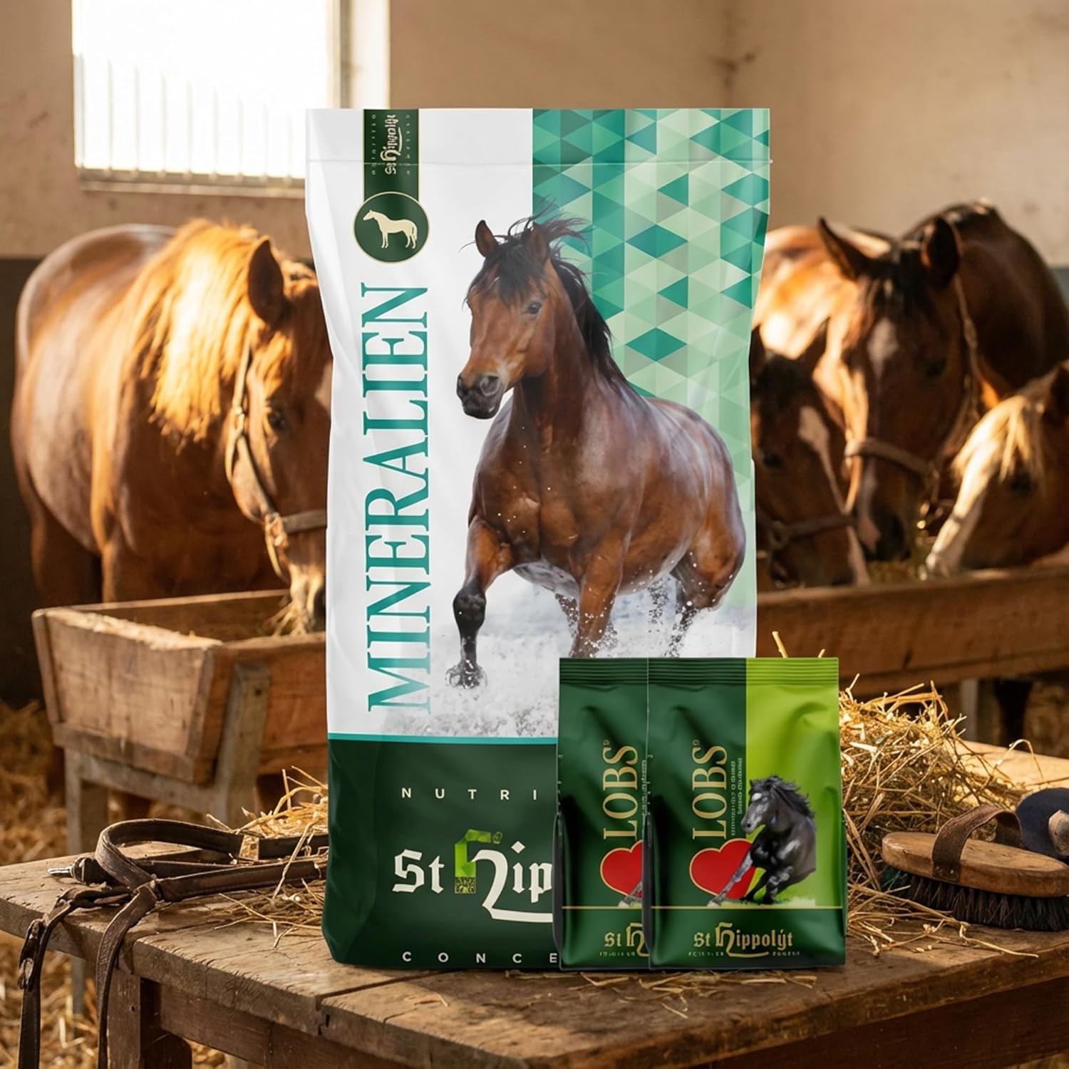 St. Hippolyt Semper Min Mineralmüsli 15 kg + St. Hippolyt Lobs Belohnungswürfel 2 x 1 kg geschenkt