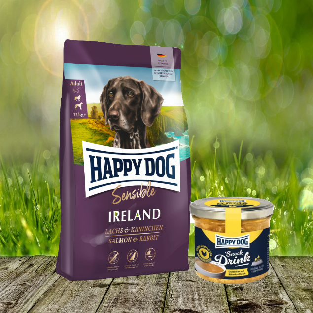 Happy Dog Supreme Sensible Ireland 12,5 kg + Happy Dog Snack Drink mit Hähnchenfleisch *geschenkt*