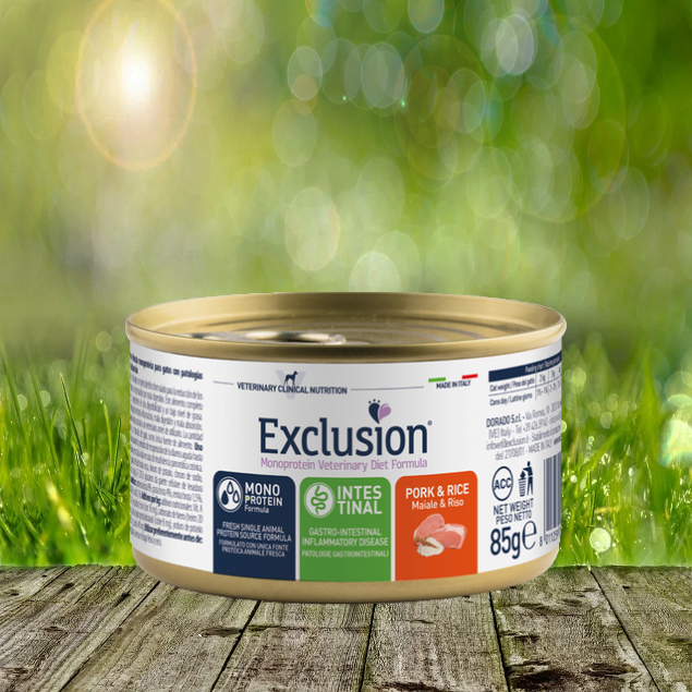 Exclusion Intestinal Cat Schwein & Reis 24 x 85 g Katzennassfutter