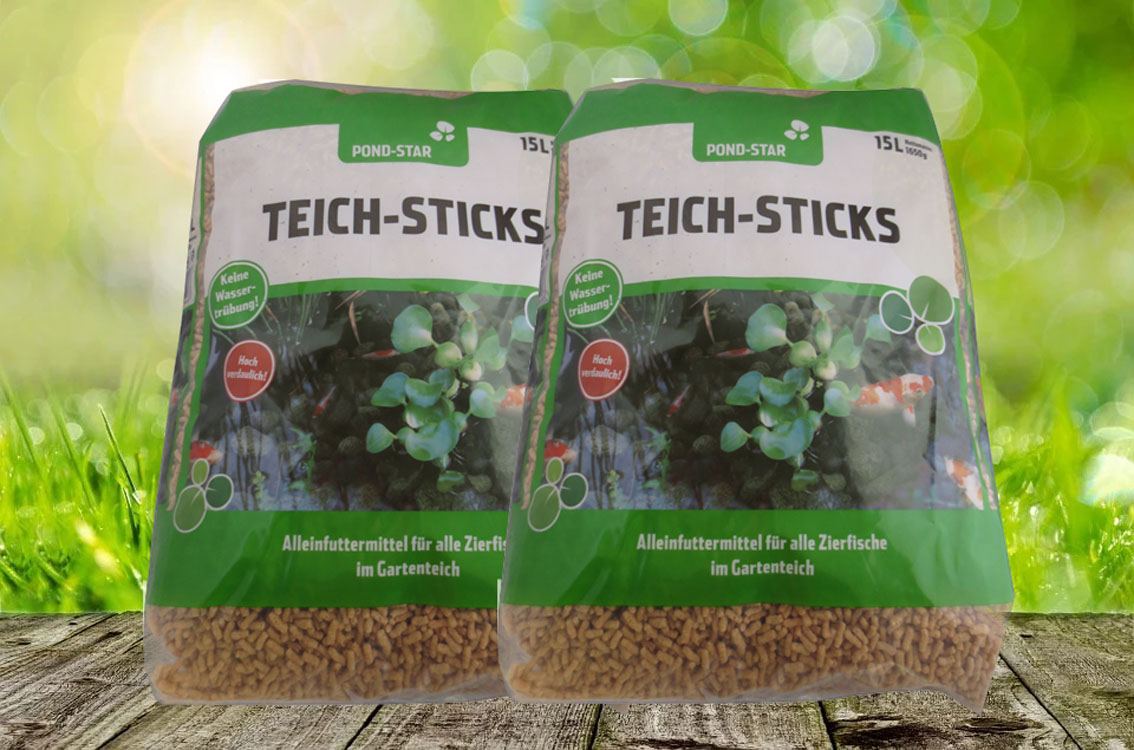 Teich-Sticks-2x15-Liter Pond Star Teich Sticks
