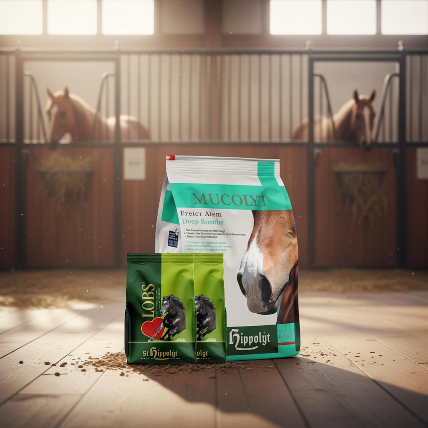 St. Hippolyt Mucolyt 5 kg Nachfüllpack + St. Hippolyt Lobs Belohnungswürfel 2 x 1 kg geschenkt