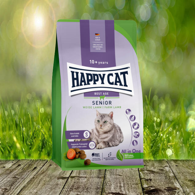 Happy Cat Senior Weide-Lamm - Senior-Futter mit einem Extra an Vitaminen und Spurenelementen Happy Cat Senior Weide-Lamm - Senior-Futter mit einem Extra an Vitaminen und Spurenelementen