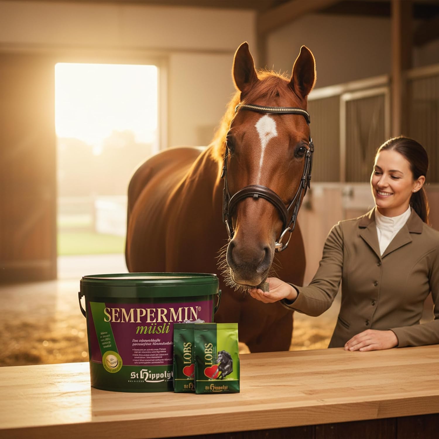 St. Hippolyt Semper Min Mineralmüsli 7,5 kg + St. Hippolyt Lobs Belohnungswürfel 2 x 1 kg geschenkt