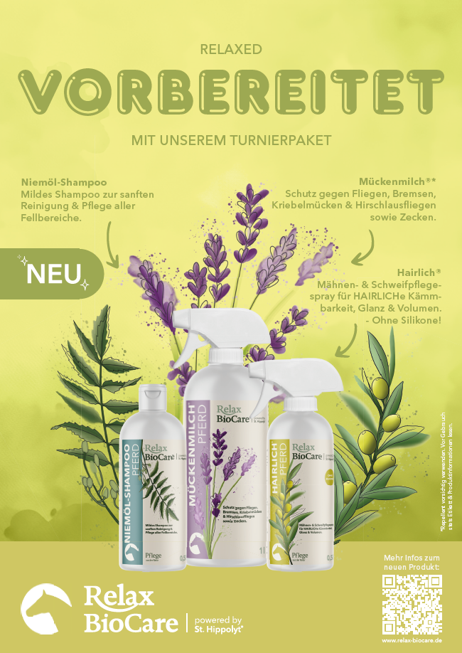 Relax Biocare Turnierpaket - Für einen glanzvollen Auftritt - ADMR konform, dopingfrei *Neu*