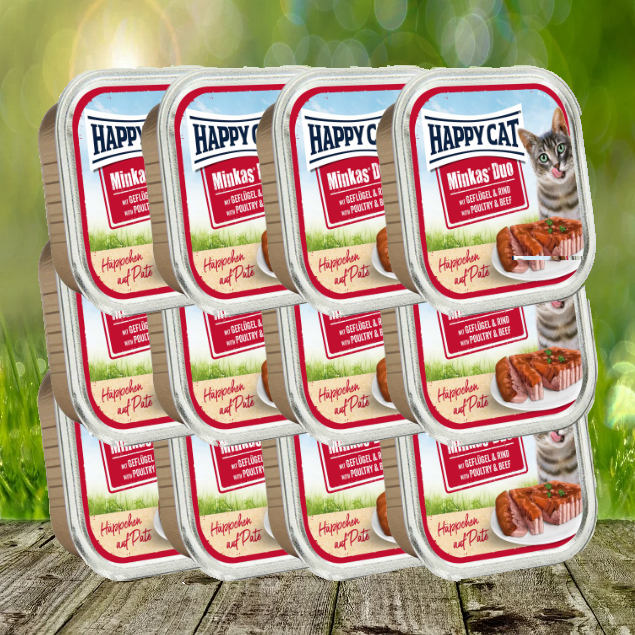 Minkas-Men-Gefl-gel-RindGGOirRJ06Bu8S Happy Cat Minkas Duo Menu - Geflügel & Rind 16 x 100 g