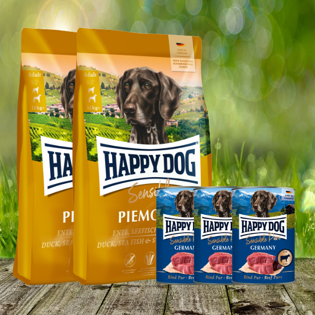 Happy Dog Supreme Sensible Piemonte 2 x 10 kg + Happy Dog Sensible Pure Germany 3 x 400 g Happy Dog Supreme Sensible Piemonte 2 x 10 kg + Happy Dog Sensible Pure Germany 3 x 400 g
