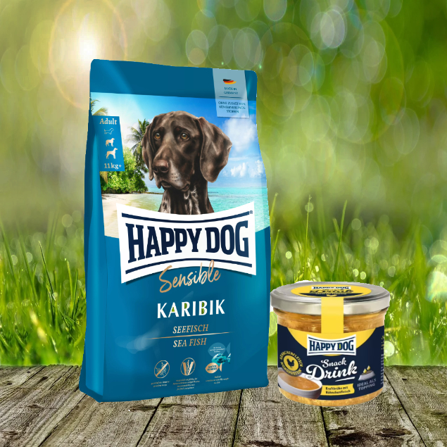 Happy Dog Supreme Karibik 11 kg + Happy Dog Snack Drink mit Hähnchenfleisch *geschenkt*