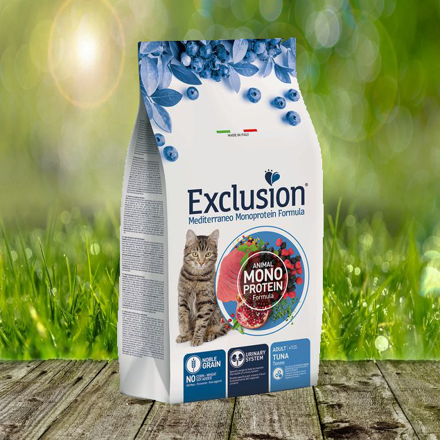 Exclusion Mediterraneo Noble Grain Adult Cat Rind Katzentrockenfutter 12 kg