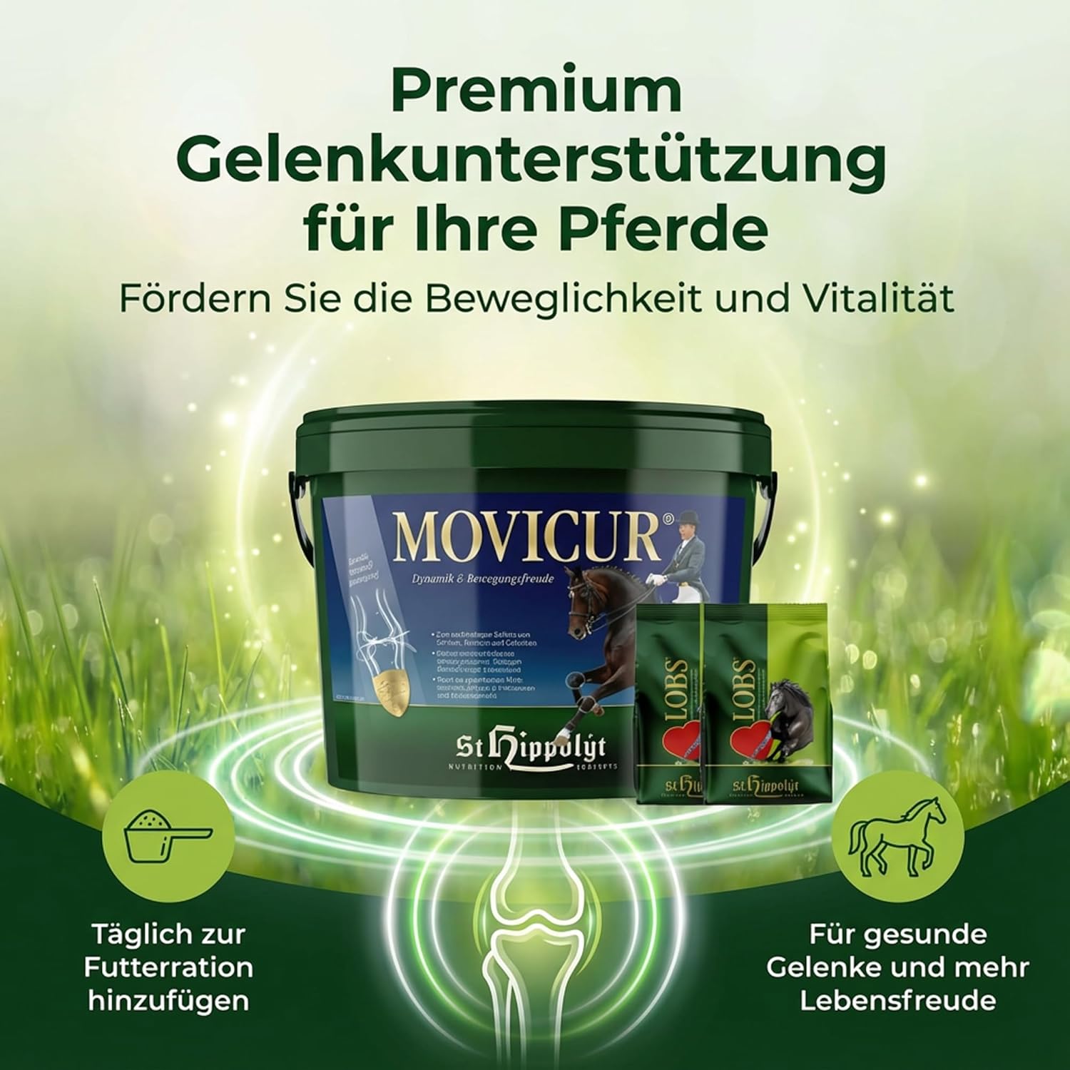 St. Hippolyt Movicur 10 kg + St. Hippolyt Lobs Belohnungswürfel 2 x 1 kg geschenkt