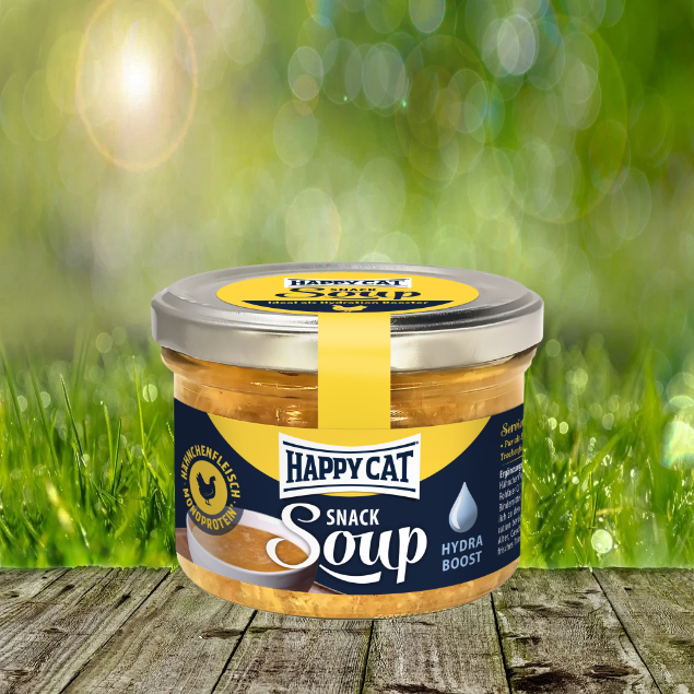 Happy Cat Snack Soup mit Hähnchenfleisch - Huhn 6x190 g. (1 VE)