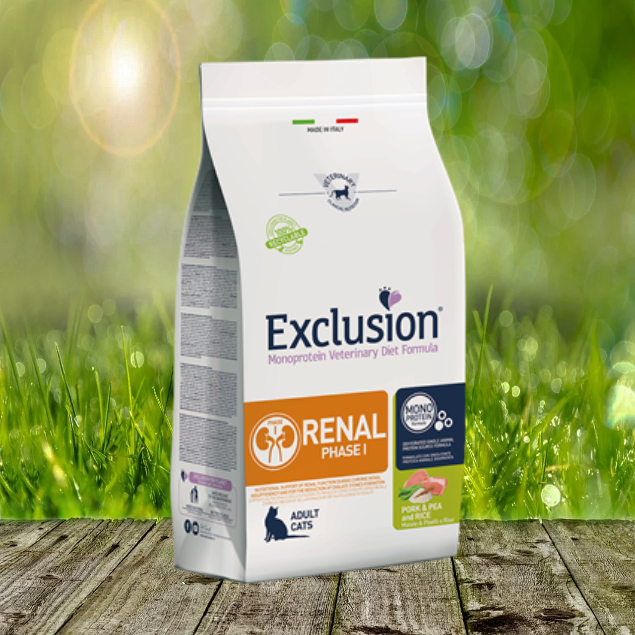 Exclusion Renal Cat Schwein, Erbse & Reis Phase I 1,5 kg