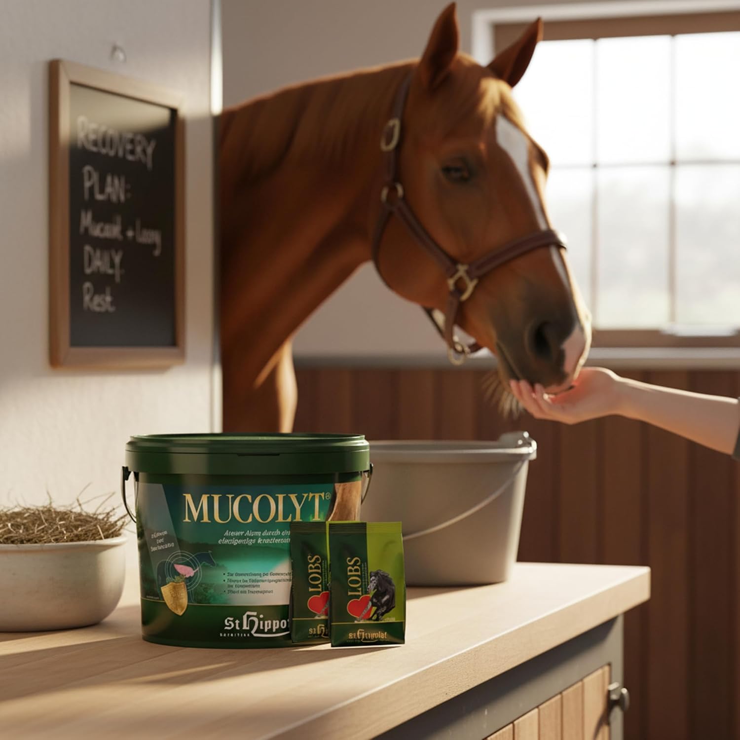 St. Hippolyt Mucolyt 10 kg + St. Hippolyt Lobs Belohnungswürfel 2 x 1 kg geschenkt