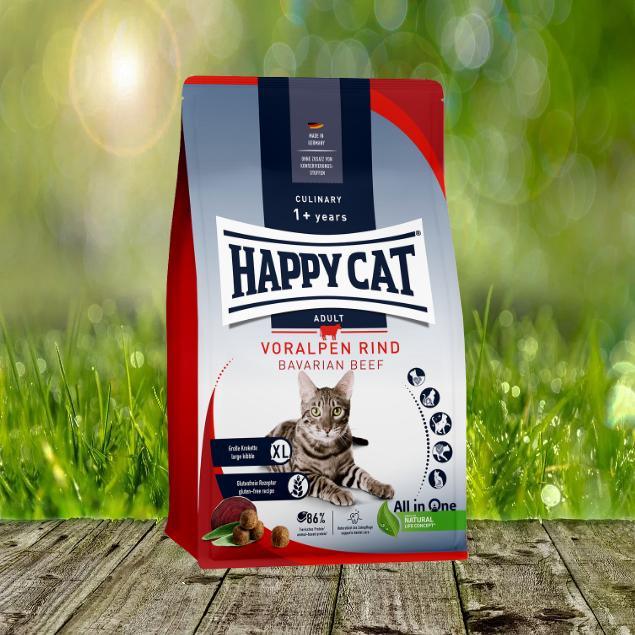 Happy Cat Culinary Adult Voralpen Rind - Hochwertiges Adult Katzenfutter Happy Cat Culinary Adult Voralpen Rind - Hochwertiges Adult Katzenfutter
