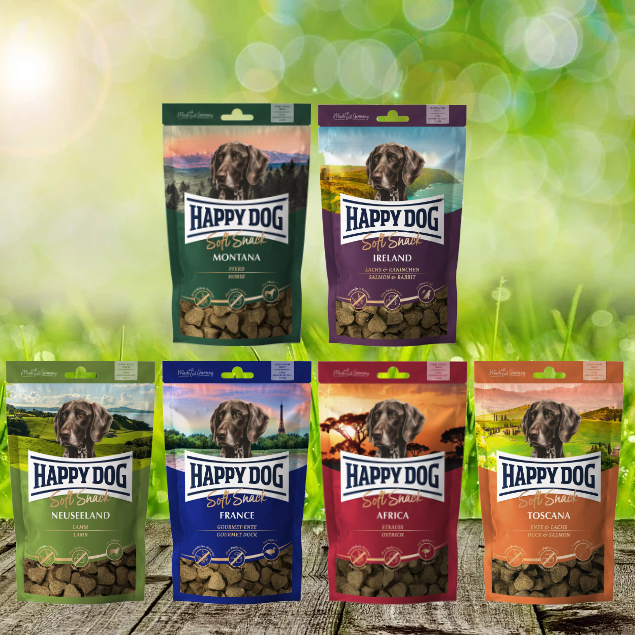 soft-snack-alle-sorten Vorteilspaket Happy Dog Soft Snacks 6 Sorten