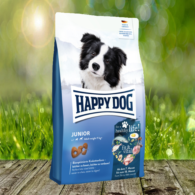 Junior-2022yjYJfJnamULtl Happy Dog fit & vital Junior - Ausgewogenes Junghund-Futter