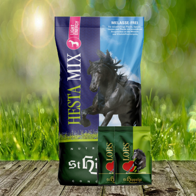 Hesta-Mix-Light-Energy-2-x-1-Lobs St. Hippolyt Hesta Mix LIGHT Energy 20 kg + St. Hippolyt Lobs Belohnungswürfel 2 x 1 kg geschenkt