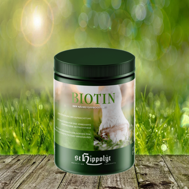 Biotin_Dose_1 St. Hippolyt Biotin Hoof Mixture - Nährstoffe zur Verbesserung der Hufsituation