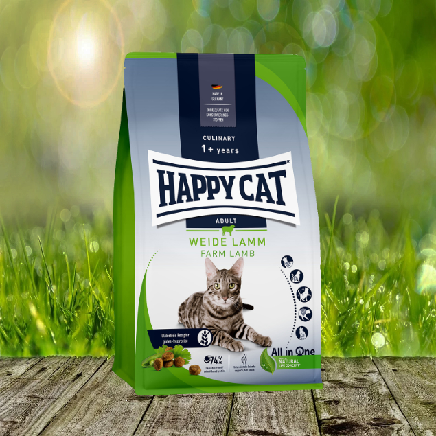 Happy Cat Culinary Adult Weide-Lamm - Schmackhaftes Adult Katzenfutter Happy Cat Culinary Adult Weide-Lamm - Schmackhaftes Adult Katzenfutter