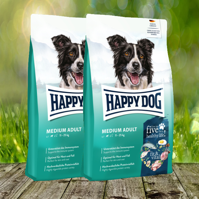 Happy Dog Fit & Vital Medium Adult 2 x 12 kg = 24 kg