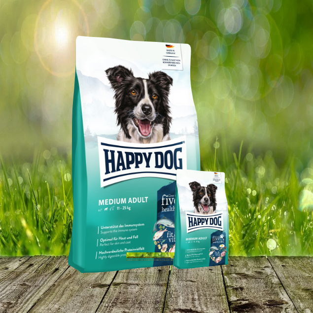 Happy Dog Fit & Vital Medium Adult 1 x 12 kg + 1 x 1 kg Geschenkt Happy Dog Fit & Vital Medium Adult 1 x 12 kg + 1 x 1 kg Geschenkt