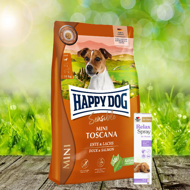 Happy Dog Supreme Mini Toscana 4 kg + Doppelherz Relax Spray 90 ml