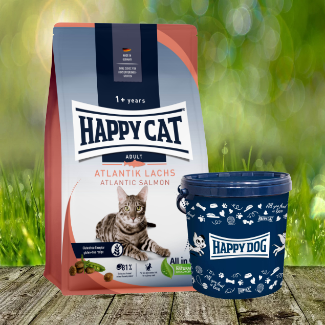 Happy Cat Culinary Adult Atlantik Lachs 10 kg + Futtertonne gratis dazu! Happy Cat Culinary Adult Atlantik Lachs 10 kg + Futtertonne gratis dazu!