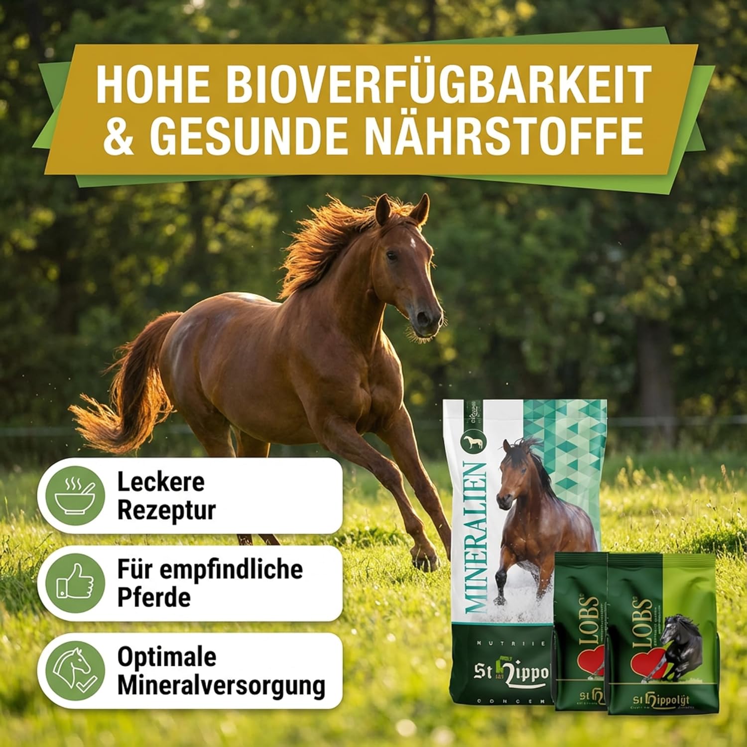 St. Hippolyt Semper Min Mineralmüsli 15 kg + St. Hippolyt Lobs Belohnungswürfel 2 x 1 kg geschenkt