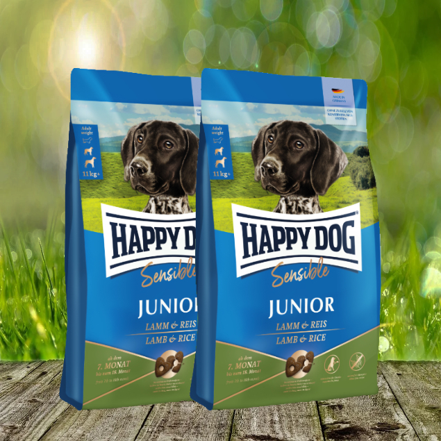 Happy Dog Sensible Junior Lamm & Reis 2 x 10 kg
