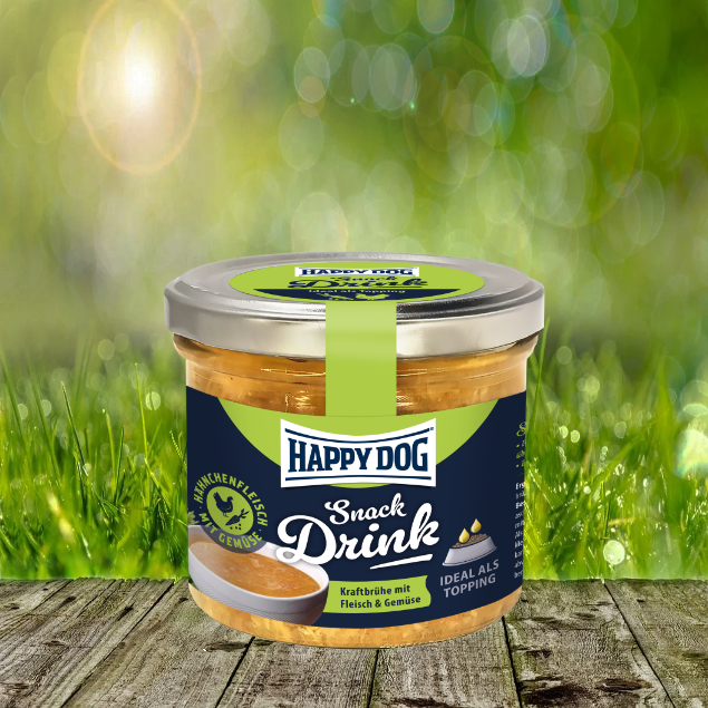 Happy Dog Snack Drink mit Hähnchenfleisch und Gemüse 6x280 g. (1 VE)