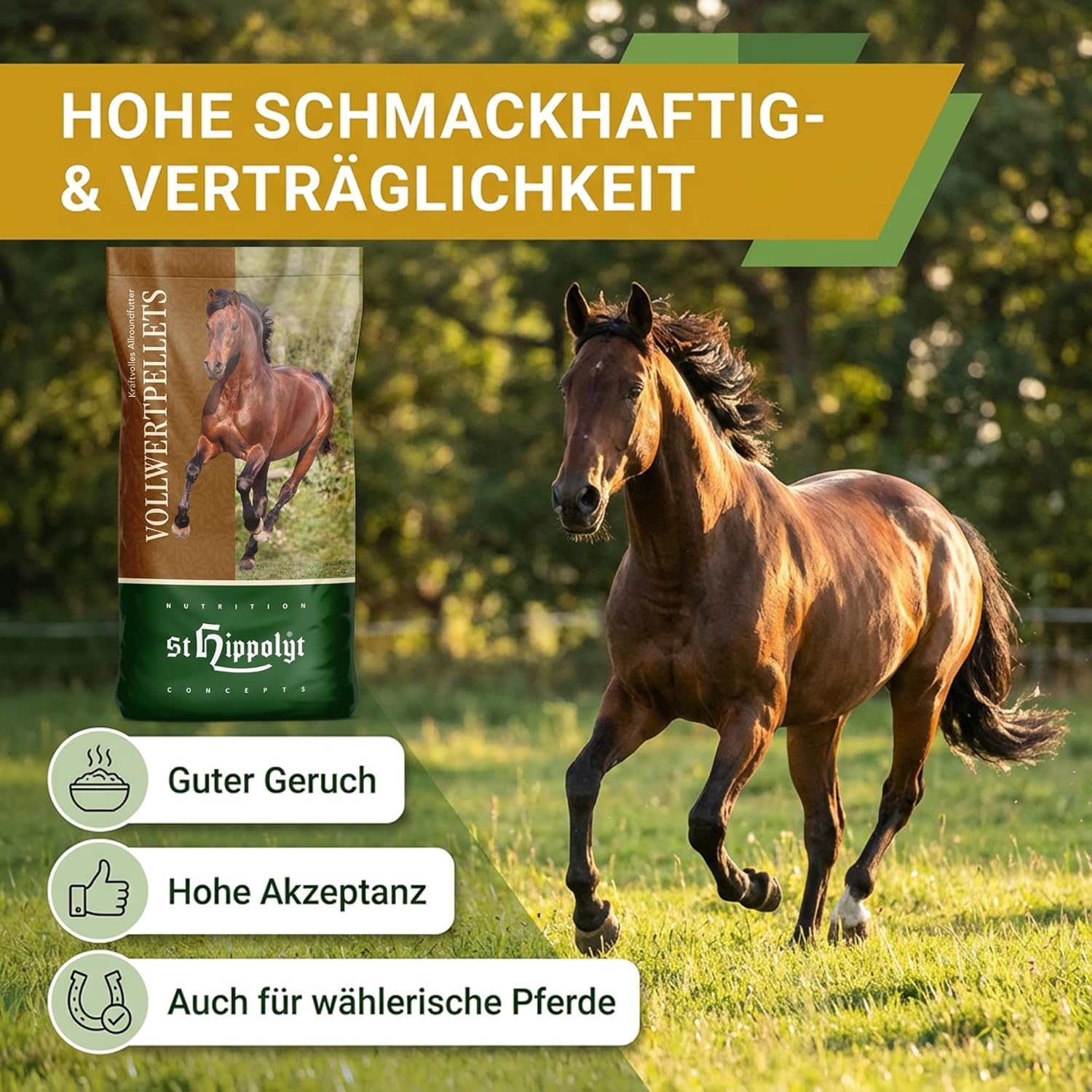 St. Hippolyt Vollwert Pellets 25 kg + St. Hippolyt Lobs Belohnungswürfel 2 x 1 kg geschenkt