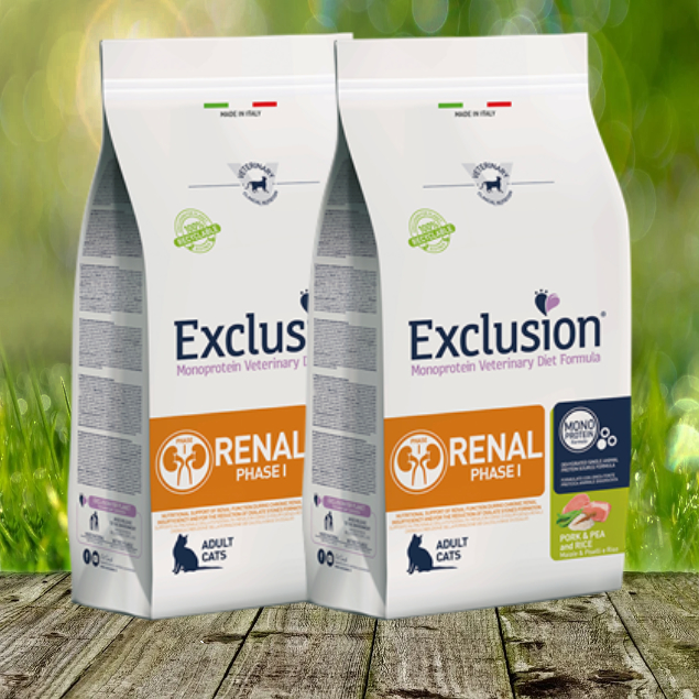 Exclusion Renal Cat Schwein, Erbse & Reis Phase I 2 x 1,5 kg