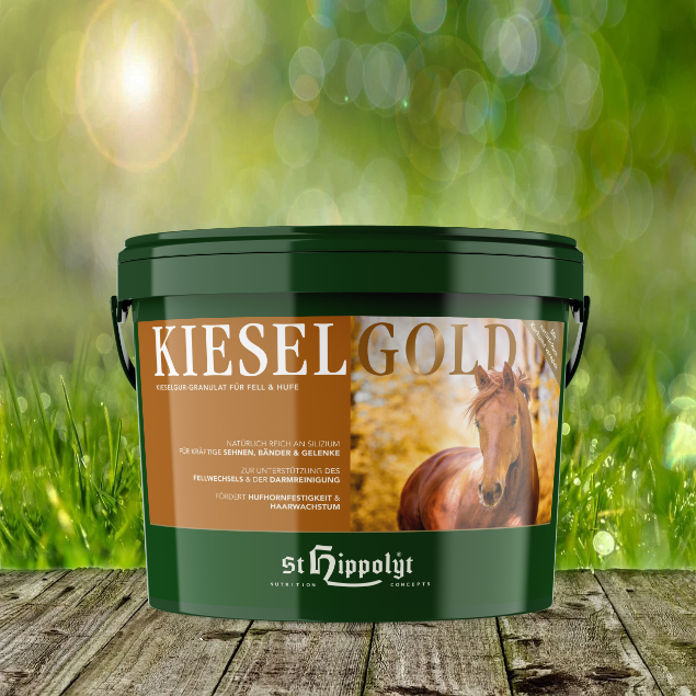 Kieselgold-Eimer St. Hippolyt Kieselgold - Kieselgur-Granulat für Fell und Hufe