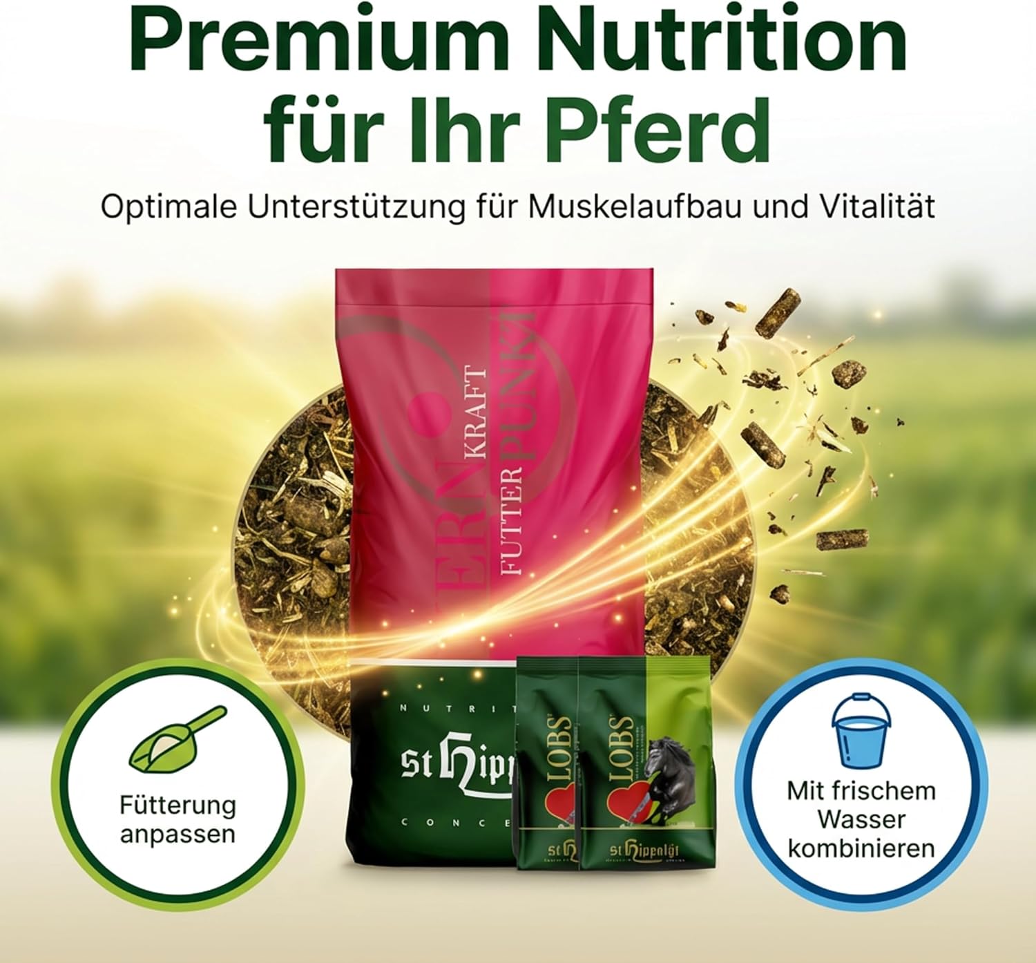 St. Hippolyt Kernkraft 15 kg + St. Hippolyt Lobs Belohnungswürfel 2 x 1 kg geschenkt