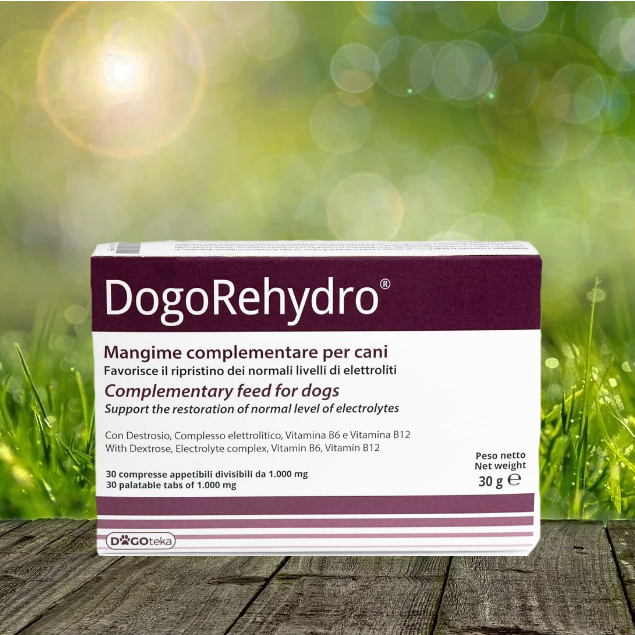 DogoRehydro Elektrolyt-Tabs 30 Stück - unterstützt bei großer Hitze den Elektrolyte-Haushalt DogoRehydro Elektrolyt-Tabs 30 Stück - unterstützt bei großer Hitze den Elektrolyte-Haushalt